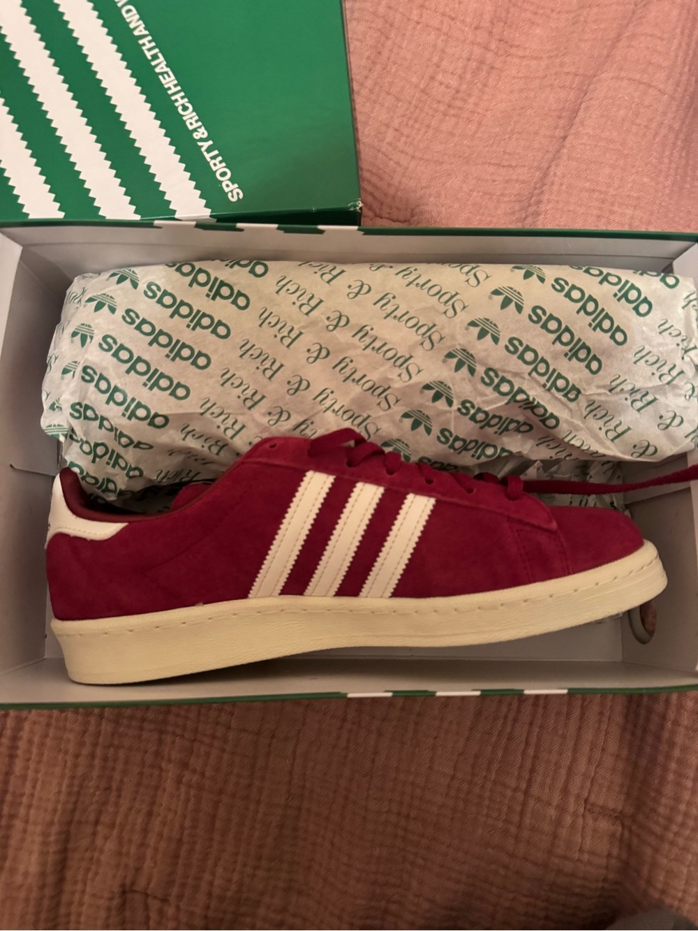 Adidas sporty and rich collab campus shoes new in box
